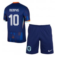 Dětský Fotbalový dres Holandsko Memphis Depay #10 ME 2024 Venkovní Krátký Rukáv (+ trenýrky)